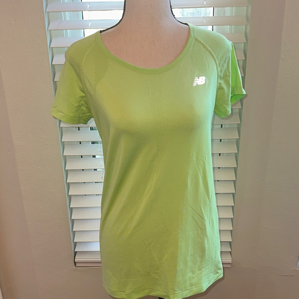 New Balance Women's Lime Green Short Sleeve Tee